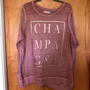 Maurices blush pink long sleeve sweater